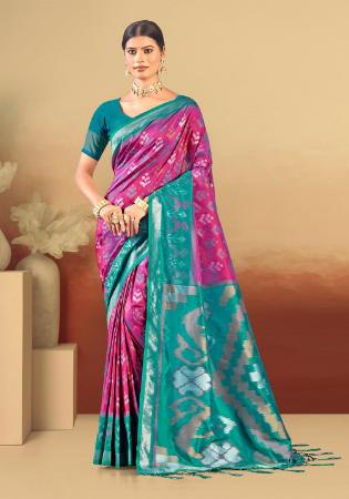 Picture of Pretty Silk Orchid Saree