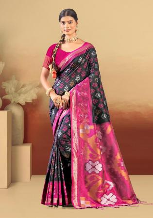 Picture of Grand Silk Black Saree