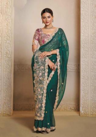 Picture of Superb Silk Dark Slate Grey Saree