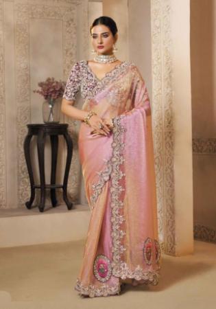 Picture of Amazing Silk Pink Saree