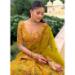 Picture of Lovely Silk Dark Golden Rod Lehenga Choli