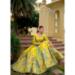 Picture of Beautiful Silk Golden Lehenga Choli