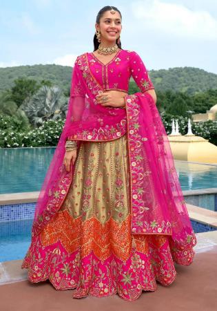 Picture of Shapely Silk Burly Wood Lehenga Choli
