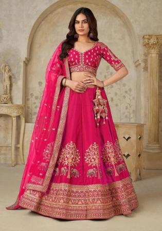 Picture of Classy Silk Crimson Lehenga Choli