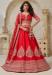 Picture of Shapely Silk Crimson Lehenga Choli
