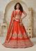 Picture of Well Formed Silk Fire Brick Lehenga Choli