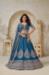 Picture of Graceful Silk Dark Slate Blue Lehenga Choli