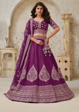 Picture of Graceful Silk Saddle Brown Lehenga Choli