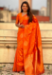 Picture of Graceful Silk Orange Red Saree
