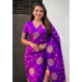 Picture of Amazing Silk Dark Magenta Saree
