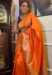 Picture of Alluring Silk Orange Red Saree