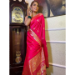 Picture of Pleasing Silk Hot Pink Saree
