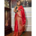 Picture of Amazing Silk Crimson Saree