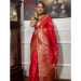 Picture of Amazing Silk Crimson Saree