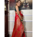 Picture of Amazing Silk Crimson Saree