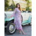 Picture of Lovely Cotton Plum Readymade Salwar Kameez