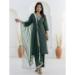 Picture of Marvelous Silk Sea Green Readymade Salwar Kameez