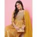 Picture of Ravishing Silk Golden Rod Readymade Salwar Kameez