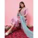 Picture of Silk Light Steel Blue Readymade Salwar Kameez