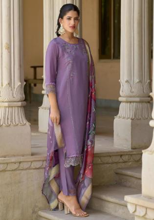 Picture of Graceful Silk Dim Gray Readymade Salwar Kameez