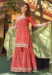 Picture of Resplendent Cotton Crimson Readymade Salwar Kameez