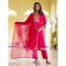 Picture of Exquisite Silk Crimson Readymade Salwar Kameez