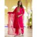 Picture of Exquisite Silk Crimson Readymade Salwar Kameez