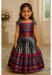 Picture of Taking Linen & Silk Slate Grey Kids Lehenga Choli