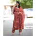 Picture of Ideal Rayon Maroon Readymade Salwar Kameez