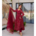 Picture of Superb Georgette Dark Red Readymade Salwar Kameez