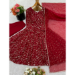 Picture of Superb Georgette Dark Red Readymade Salwar Kameez
