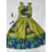 Picture of Cotton & Silk Yellow Green Kids Lehenga Choli