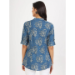 Picture of Fine Rayon & Cotton Steel Blue Kurtis And Tunic
