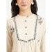 Picture of Wonderful Rayon & Cotton Off White Kurtis And Tunic