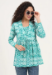 Picture of Rayon & Cotton Medium Aqua Marine Kurtis And Tunic