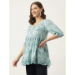 Picture of Rayon & Cotton Dark Sea Green Kurtis And Tunic