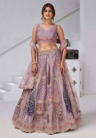 Picture of Splendid Silk Grey Lehenga Choli