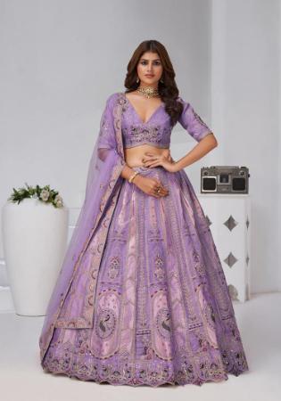 Picture of Grand Light Slate Grey Lehenga Choli