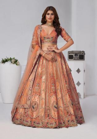 Picture of Pleasing Tan Lehenga Choli