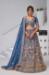 Picture of Exquisite Organza Midnight Blue Lehenga Choli