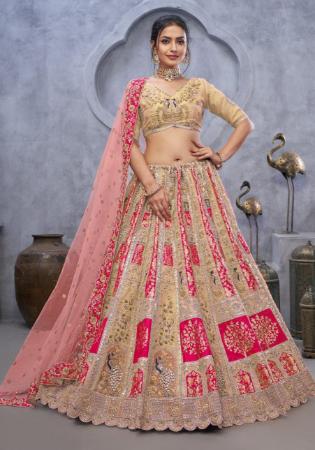 Picture of Superb Silk Rosy Brown Lehenga Choli