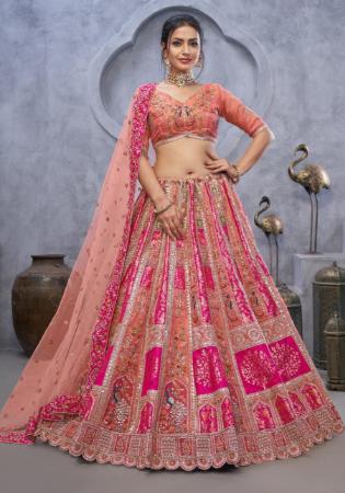 Picture of Radiant Silk Rosy Brown Lehenga Choli