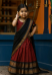 Picture of Linen & Silk Saddle Brown Kids Lehenga Choli