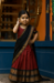 Picture of Linen & Silk Saddle Brown Kids Lehenga Choli