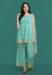 Picture of Georgette Medium Turquoise Readymade Salwar Kameez