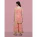 Picture of Georgette Dark Salmon Readymade Salwar Kameez