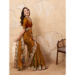Picture of Enticing Chiffon Saddle Brown Saree