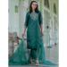 Picture of Sublime Silk Dark Green Readymade Salwar Kameez
