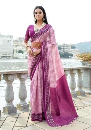 Picture of Sublime Silk Pink Saree