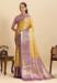 Picture of Enticing Silk Pale Golden Rod Saree